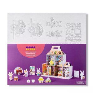 Mondo Llama Create/Color Your Own Easter Bunny House Craft Kit